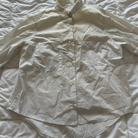 FRANK AND OAK – WHITE COTTON SHIRT - Picture 2 of 5